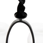 Люстра «Кантри» 5×40 Вт Е27 черно-золотой 60×60×50 см BayerLux - Фото 8