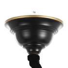Люстра потолочная BayerLux «Аруна», 6×40 Вт, Е27, черный, 67×67×46 см 9215499 - фото 10491282