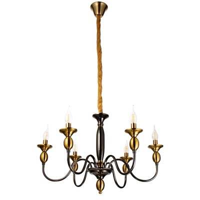 Люстра «Энни» 6×40 Вт Е14 латунь 69×69×44 см BayerLux