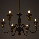 Люстра "Энни" 6х40Вт Е14 латунь 69х69х44 см BayerLux 9215508 - фото 10491362