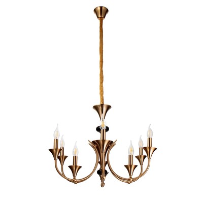 Люстра потолочная BayerLux «Аллодия», 9×40 Вт, Е14, 70×70×51 см