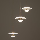 Светильник BayerLux «Галви» LED 36 Вт 4000К золото 16×16×19-110 см - фото 22219274