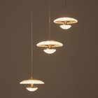 Светильник BayerLux «Галви» LED 36 Вт 4000К золото 16×16×19-110 см - фото 22219275