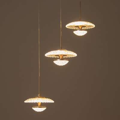 Светильник BayerLux «Галви» LED 36 Вт 4000К золото 16×16×19-110 см