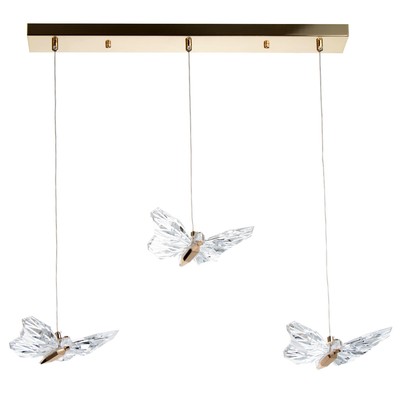 Люстра BayerLux «Бабочка» LEd=18 Вт 3000-6000К золото 20×15×4 см