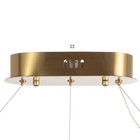 Люстра с ПДУ "Богатес" LED 132Вт 3000-6000К золото 98х14х5 см BayerLux 9222862