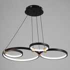 Светильник «Деста» LED 180 Вт чёрно-золотой 70×56×3.5 см BayerLux - фото 5034982