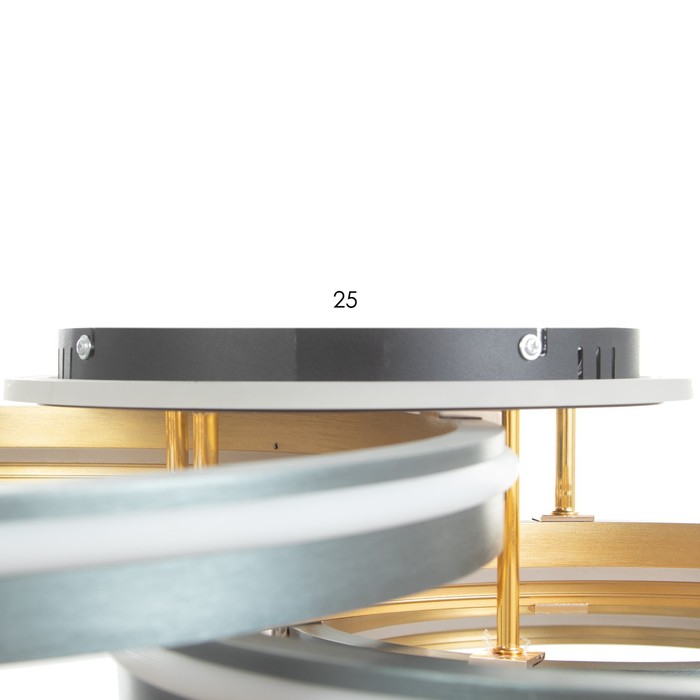 Светильник "Мейри" 4xLED 204Вт золото-серебро 80х60х18 см