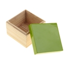 Шкатулка "Зелёный глянец" 10х10х8,5 см из бамбука - Фото 2
