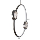 Светильник BayerLux «Самбер» 35 Вт LED черный 37×6×41 см - фото 22219921