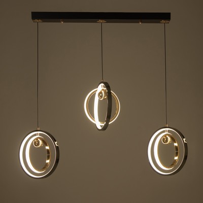 Светильник BayerLux «Хайфи» 87 Вт LED хром 37×6×26.5 см