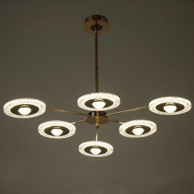 Люстра «Малли» LEd=84 Вт золото 80×80×33 см BayerLux