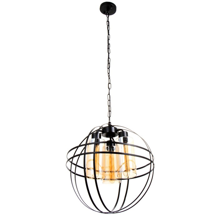 Светильник BayerLux «Сфера» E27 40 Вт черный 40×40×40-95 см - Фото 1