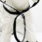 Дождевик для собак, размер L (ДС 30, ОГ 41-46, ОШ 42 см), чёрный - Фото 8