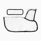 Дождевик для собак, размер L (ДС 30, ОГ 41-46, ОШ 42 см), чёрный - Фото 10