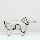 Дождевик для собак, размер M (ДС 26, ОГ 38-41, ОШ 40 см), чёрный - Фото 3