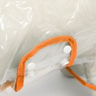 Дождевик для собак, размер S (ДС 22, ОГ 35-38, ОШ 36 см), оранжевый - Фото 7