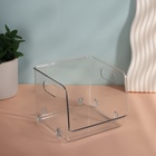 Органайзер для хранения, с ручками, 1 секция, 16.5×15×13 см, прозрачный - Фото 3