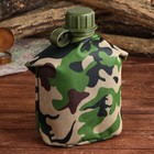 Фляжка «Командор», пластик 1 л, камуфляж зеленый - Фото 2