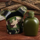 Фляжка «Командор», пластик 1 л, камуфляж зеленый - Фото 4