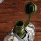 Фляга «Командор», пластик 1 л, камуфляж серый - Фото 3