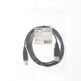 Кабель ExeGate EX-CC-USB2-AMBM-1.8, USB 2.0 A(m) - USB 2.0 B(m), 1.8 м, черный 9622066