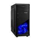 Корпус ExeGate Miditower EVO-8205, без БП,ATX,1хUSB2.0, 1хUSB3.0,чёрный с голубой подсветкой 9622070 - фото 183913