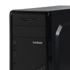 Корпус ExeGate Miditower EVO-8205, без БП,ATX,1хUSB2.0, 1хUSB3.0,чёрный с голубой подсветкой - Фото 4