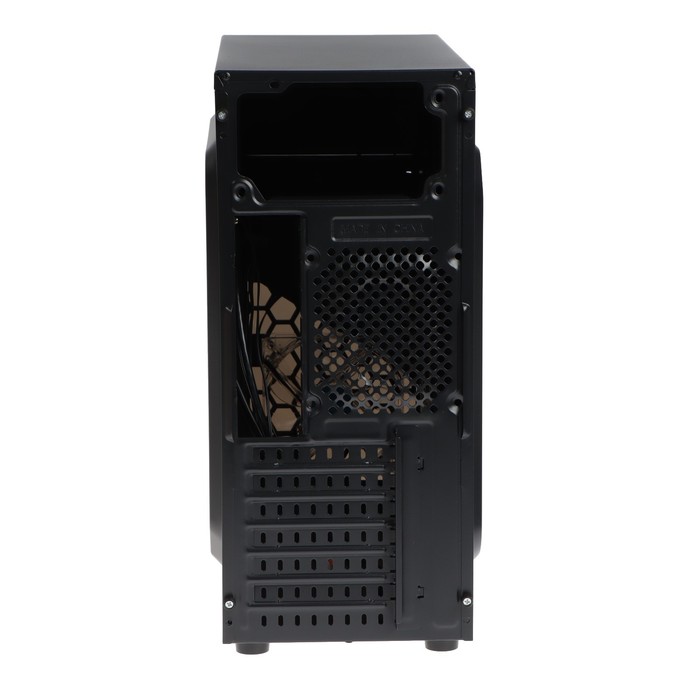 Корпус ExeGate Miditower EVO-8205, без БП,ATX,1хUSB2.0, 1хUSB3.0,чёрный с голубой подсветкой - фото 51310449