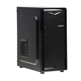 Корпус ExeGate Miditower EVO-8207, без БП,ATX,1хUSB2.0, 1хUSB3.0,чёрный с красной подсветкой 9622071