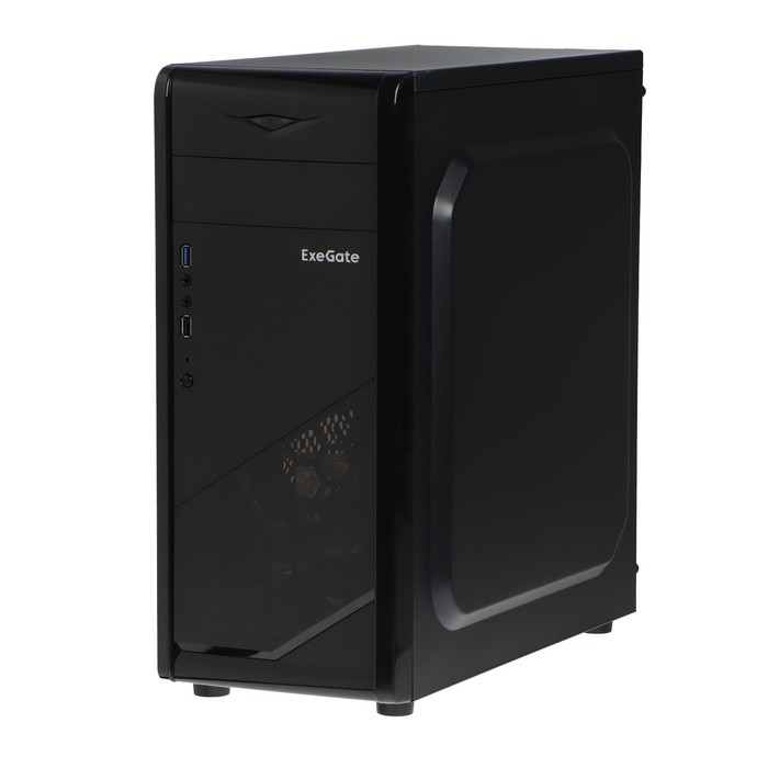 Корпус ExeGate Miditower EVO-8207, без БП,ATX,1хUSB2.0, 1хUSB3.0,чёрный с красной подсветкой - фото 51310455