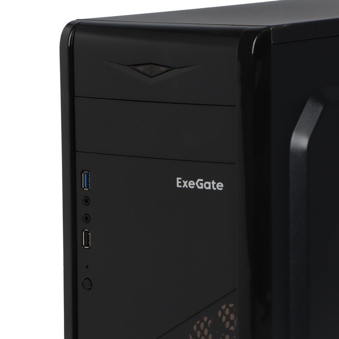 Корпус ExeGate Miditower EVO-8207, без БП,ATX,1хUSB2.0, 1хUSB3.0,чёрный с красной подсветкой - фото 51310456