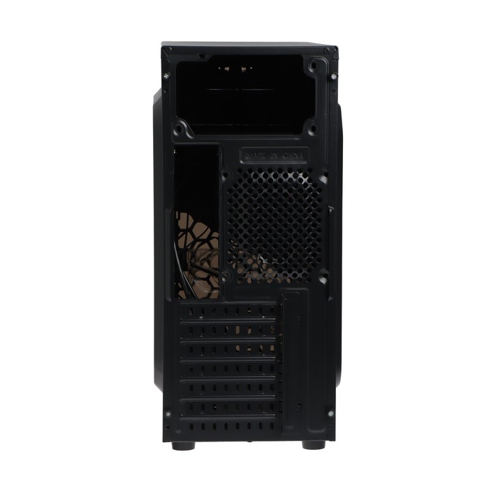 Корпус ExeGate Miditower EVO-8207, без БП,ATX,1хUSB2.0, 1хUSB3.0,чёрный с красной подсветкой - фото 51310457