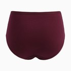 Трусы женские слипы, цвет бордовый/вензеля, размер 50-52 - фото 49435389