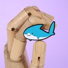 Значок-талисман деревянный «Акула», 4 х 2,5 см - Фото 4