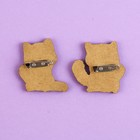 Значки деревянные, неразлучники «Моей половинке», 2 шт., 8 х 12 см. - Фото 4