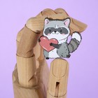 Значки деревянные, неразлучники «Моей половинке», 2 шт., 8 х 12 см. - Фото 6