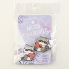 Значки деревянные, неразлучники «Моей половинке», 2 шт., 8 х 12 см. - Фото 10