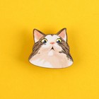 Значок деревянный «Котяо», серия мемы 3,2 х 2,9 - Фото 2