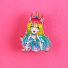 Значок деревянный «Девочка единорог», аниме, 2.6×3.3 см - Фото 2
