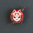 Значок деревянный «Кицунэ», аниме, 2.9×3.3 см - Фото 2