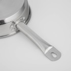 Сковорода из нержавеющей стали «Общепит», d=20 см, h=6 см, корпус 0,6 мм, капсульное дно 3,5 мм, индукция - Фото 3