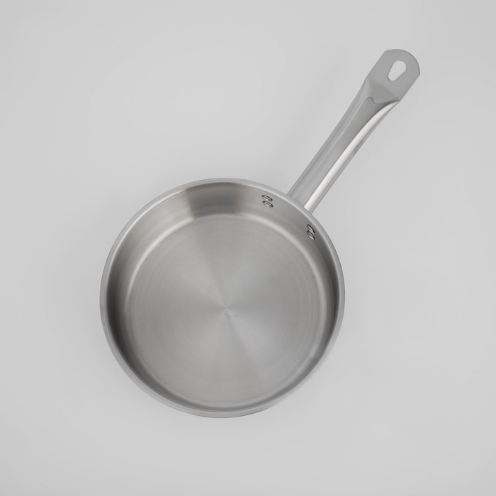 Сковорода «Общепит», d=20 см, h=6 см, корпус 0,6 мм, дно ТРС 3,5 мм, индукция кт-об-сгн-20