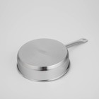 Сковорода «Общепит», d=24 см, h=6.5 см, корпус 0.6 мм, капсульное дно 3.5 мм, индукция, нержавеющая сталь, AISI - 201 - Фото 2