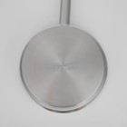 Сковорода «Общепит», d=24 см, h=6.5 см, корпус 0.6 мм, капсульное дно 3.5 мм, индукция, нержавеющая сталь, AISI - 201 - Фото 4