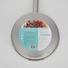 Сковорода «Общепит», d=24 см, h=6.5 см, корпус 0.6 мм, капсульное дно 3.5 мм, индукция, нержавеющая сталь, AISI - 201 - Фото 5