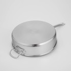 Сковорода Катунь «Общепит», d=32 см, h=8.5 см, корпус 0.6 мм, капсульное дно 3.5 мм, индукция, нержавеющая сталь - Фото 2