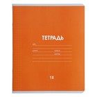Тетрадь 18 листов в клетку Calligrata «Однотонная Классика линовка», обложка мелованная бумага, ВД-лак, блок офсет, белизна 95%, МИКС - Фото 4