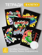 Набор предметных тетрадей Calligrata TOP «Кеды», 12 предметов, 48 листов, со справочным материалом, картонная обложка - Фото 2