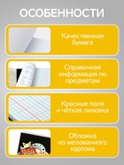 Набор предметных тетрадей Calligrata TOP «Кеды», 12 предметов, 48 листов, со справочным материалом, картонная обложка - Фото 5
